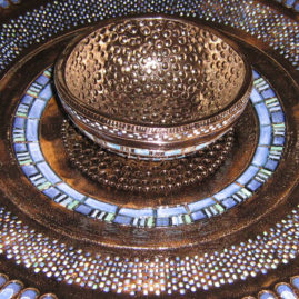 Egyptian inspired gold plate