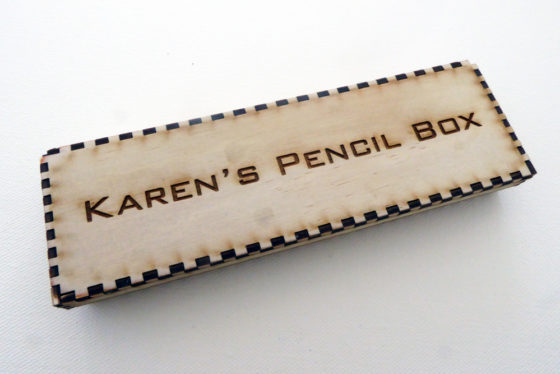 Laser Cut Wooden Pencil Box