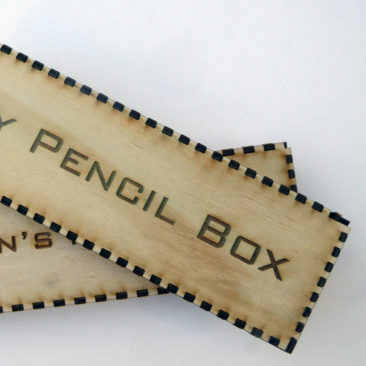 Laser Cut Wooden Pencil Box