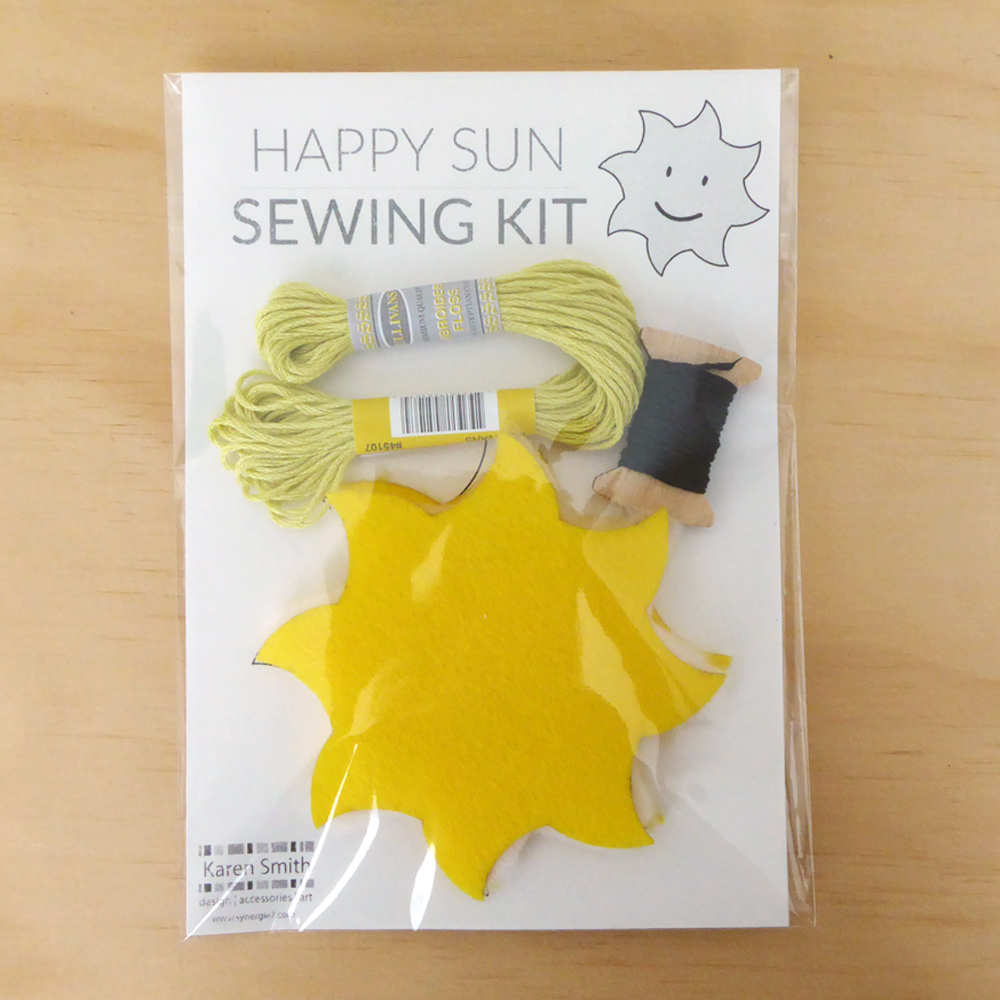 Felt Sun Ornament Sewing Kit