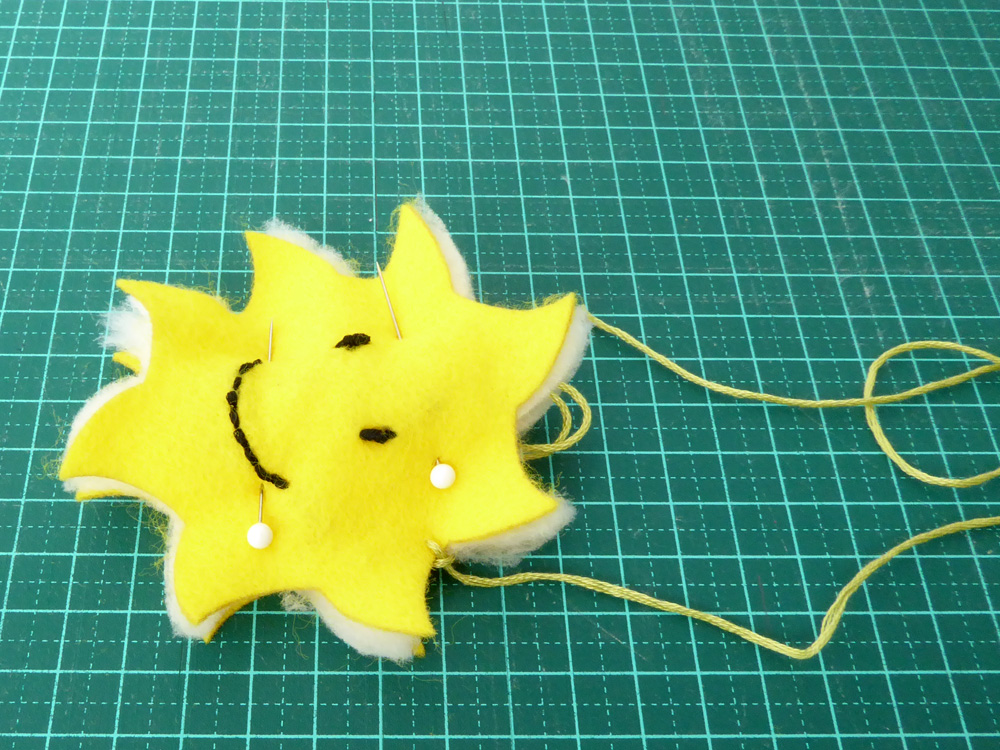sewing sun together
