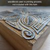 Woodblock - Leaf Scrolls