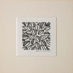 Mounted Woodblock Print -Small Leaf Cluster ©KarenSmith