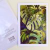 Tropical Leaf Greeting Card - Monsteras 8 ©KarenSmith