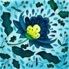 Blue Jacobean LeavesChristmas Card ©KarenSmith