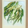 Watercolour painting of gum leaves by Karen Smith